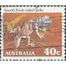 AUSTRALIA, REPTILE, Knob-tailed Gecko, brown 1982, 40c, #3