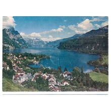 WEESEN, SWITZERLAND.. 1960's .unused vintage postcard #