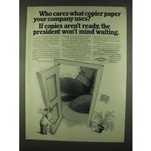 1978 Hammermill Papers Ad - President Won't Mind