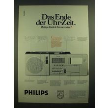 1979 Philips AS 304 RadioChronometer Ad - in German