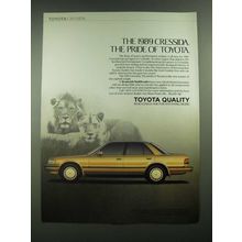 1989 Toyota Cressida Ad - The Pride of Toyota