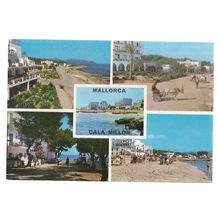 multiview, CALA MILLOR, MALLORCA, Spain used vintage postcard 1971 pm =