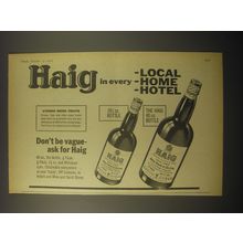 1966 Haig Scotch Advertisement - Haig in every - local -home -hotel
