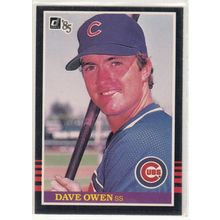 1985 Donruss baseball card 483 Dave Owen RC