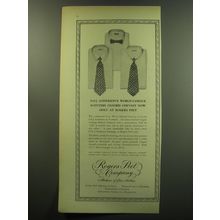 1949 Rogers Peet D&J Anderson Scottish Oxford Cheviot Shirts Advertisement