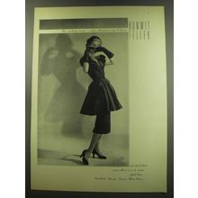 1949 Bonwit Teller Tunic Ad - The rustling tunic.. new silhouette, new fashion