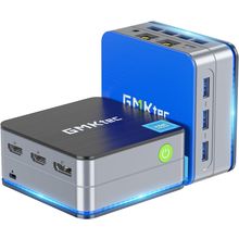 Gmktec Mini PC Intel N150(Turbo 3.6Ghz) 12GB DDR5 512GB SSD Dual LAN, Desktop Mi