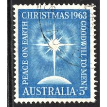AUSTRALIA 1963: CHRISTMAS - 5d USED (G6)