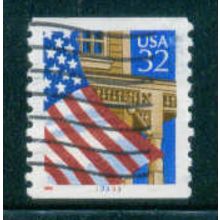 Used 2913 32c U.S. Flag Over Porch Fine CNS 33333 W0840
