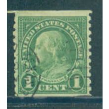 Used 597 1c Benjamin Franklin Fine NA1650