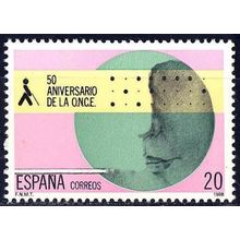 España. 1988. Mi # 2865. ONCE. National Organization of the Blind of Spain