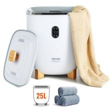 Towel Warmer 25L, Towel Warmer Bucket with 2 Heating Modes, 20/40/60/90 Min ...
