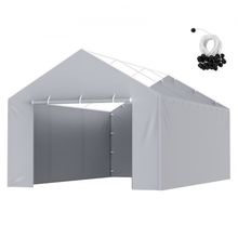 Carport Replacement Canopy Cover Side Wall 12 x 20 ft, Garage Tent Shelter T...