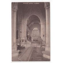 Church Interior Minster Lovell Oxfordshire Postcard 1075