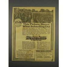 1916 Atlas Farm Powder Explosives Ad - Subsoiling