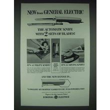 1966 GE Automatic Knife Ad - 2 Sets of Blades