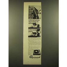 1966 Garrard Lab 80 Turntable Ad - The Cueing Control