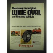 1967 Firestone Super Sports Wide Oval Tire Ad - One Original
