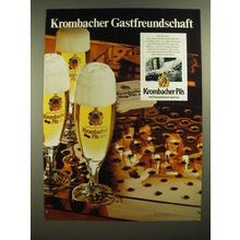 1979 Krombacher Pils Beer Ad - in German
