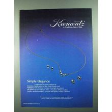 1981 Krementz Jewelry Ad - Simple Elegance