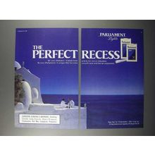 1989 Parliament Lights Cigarette Ad - Perfect Recess