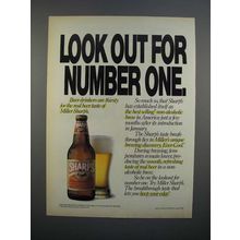 1989 Miller Sharp's Beer Ad - Look Out for Number One