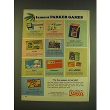 1966 Parker Brothers Games Ad - Monopoly, Sorry, Booby-Trap, Clue, Risk