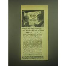 1945 Connecticut Development Commission Ad - Is this the State of Utopia?