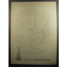 1952 D'Orsay Intoxication Perfume Ad - Someone lovely has just passed by