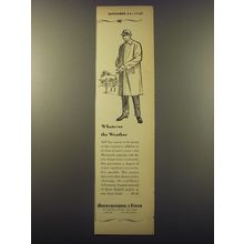 1960 Abercrombie & Fitch Macintosh Raincoat Ad - Whatever the weather