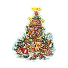 11646 - Korsch Advent - Large Xmas Tree - 15.5"H x 20.5"W x .1"D