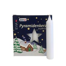 29317 - German Candle for Pyramids - White - 4.25"H x .675"W x .675"
