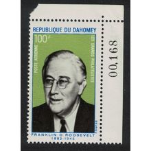 Dahomey Franklin D Roosevelt US President Corner 1970 MNH SG#391 MI#406 Sc#C116