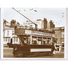 Bristol Tramways Tram Sepia Photograph 10" x 8", 1938 Locking Road