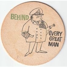 BEER MAT - WORTHINGTON BREWERY - GREEN SHIELD - (Cat 033) - (1960)