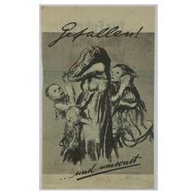 WW2 American Air Drop Leaflet Illustrated by K. Kollwitz. - Code USG.19. - 1943.