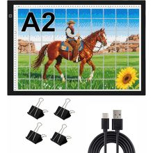 A2 Extra Large Tracing LED Light Pad Kits for Diamond Art, Sketching, Painting -
