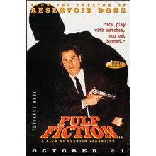 Pulp Fiction 1 Poster Canvas Movie Film Print A0 A1 A2 A3 A4 A5 A6 Art Wall Deco