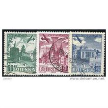1954 3 different values - #186 fine used (o)