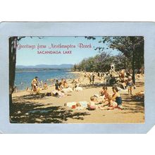 New York Sacandaga Lake Gretings From Northampton Beach ny_box5~1965