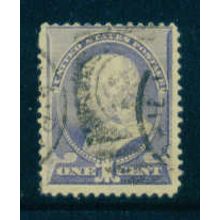 Used 212 1c Benjamin Franklin Average Plus M01403