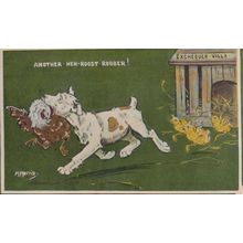 Dog Raiding Hen House Fox Hunting Style Bird In Mouth Exchequer Comic Postcard