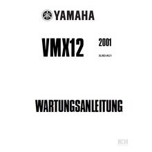 YAMAHA VMX12 WARTUNGSANLEITUNG MOTORRAD 454 SEITE DEUTSCH 2001