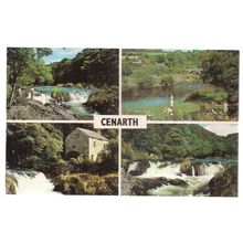 CENARTH, WALES multi view. vintage .unused postcard =