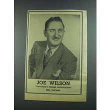 1956 Joe Wilson Ad - Pioneer Sportcaster NBC