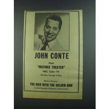 1956 John Conte Ad - Host Matinee Theater NBC
