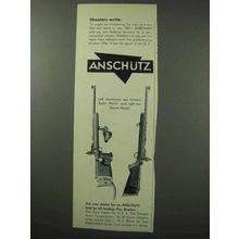 1962 Anschutz Super Match and Match Rifles Ad