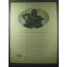 1954 Esso Oil Ad - A great reputation is a great charge