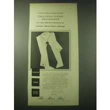 1948 Carson Pirie Scott & Co. Hathaway Shirt Ad - As close to silk as cotton