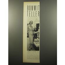 1950 Bonwit Teller Etta Gaynes Suit Ad - American Modern 59.95